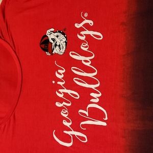 Georgia Bulldogs Tunic (or mini dress) size M, fits like a large, red and black
